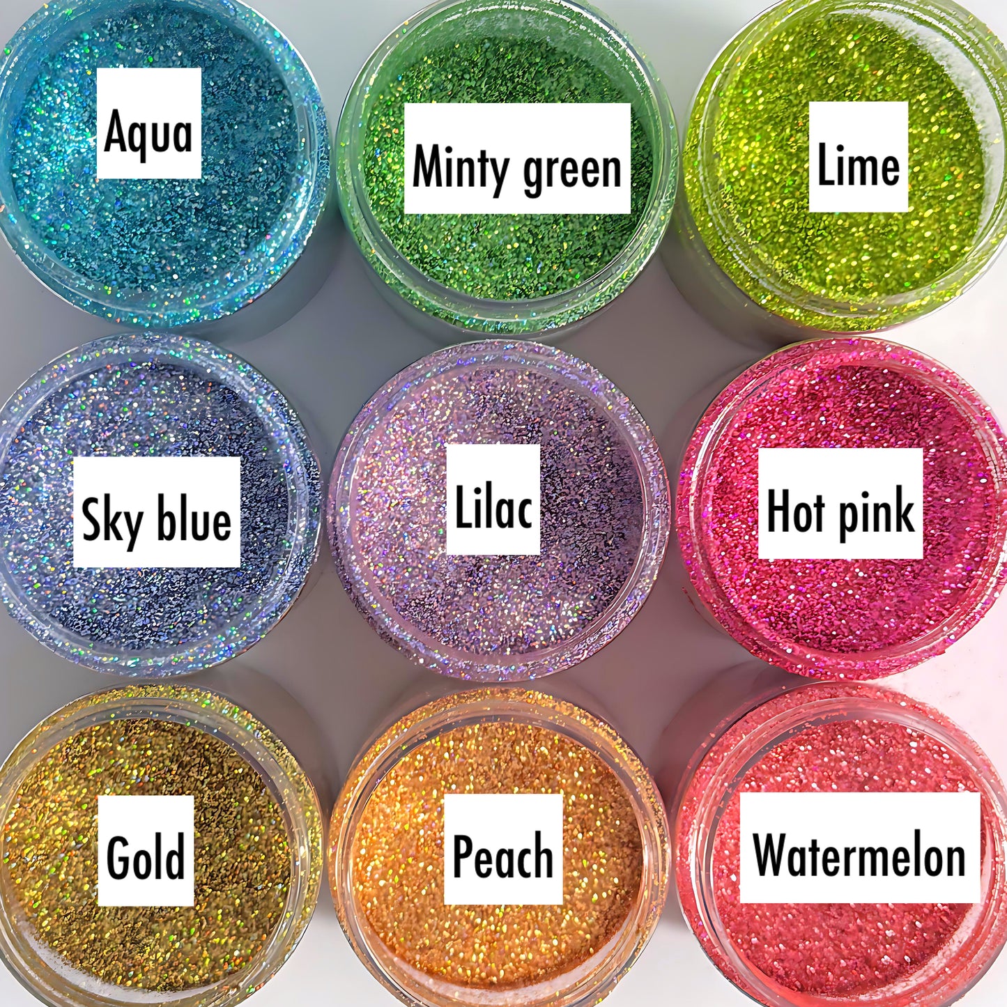Ultra fine CANDY SHOP LUXE Iridescent & Holographic Glitter : choose your colour : large white jar : Destash item