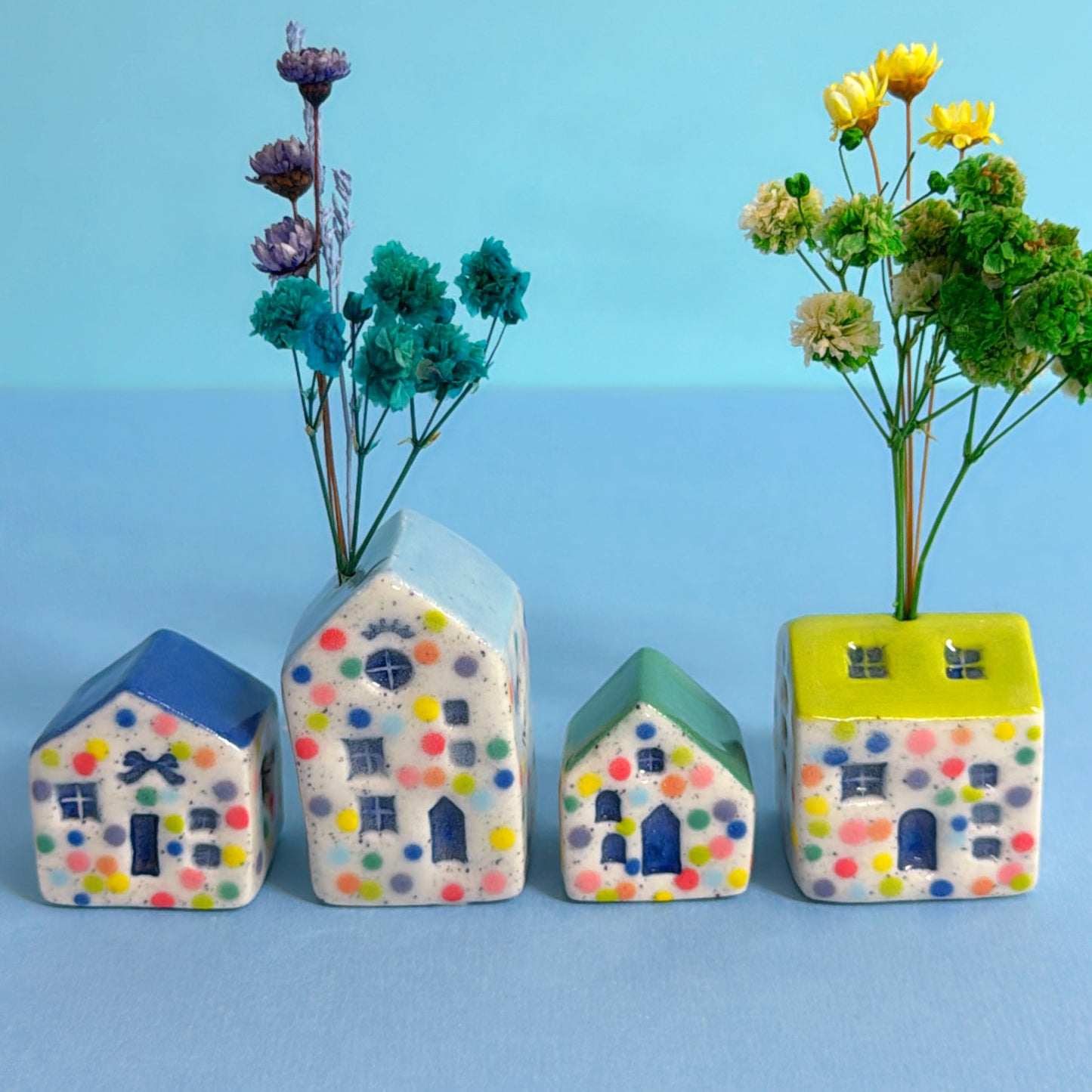 Hello Little HOMES : Small : Choose your design : Handmade Ceramic Vases & Sculptures by Jo Kealley