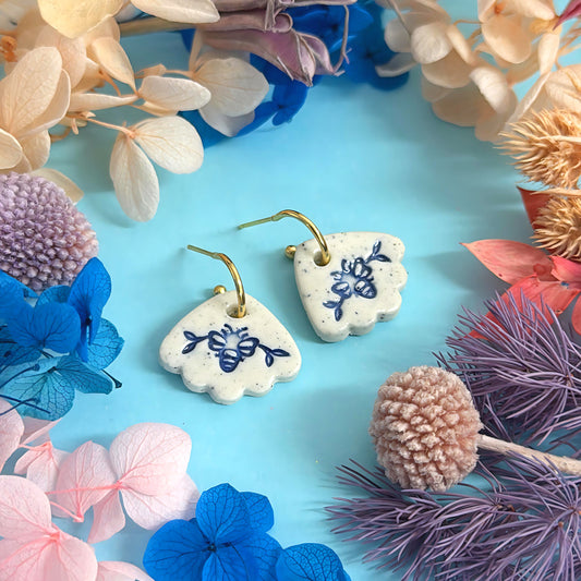 One of a kind : BOTANICA CERAMICA : PETITE : Ceramic Earrings by Jo Kealley