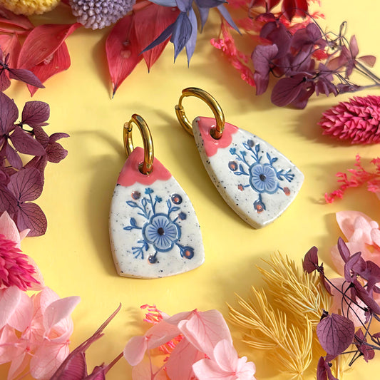 One of a kind : BOTANICA CERAMICA : Ceramic Earrings by Jo Kealley