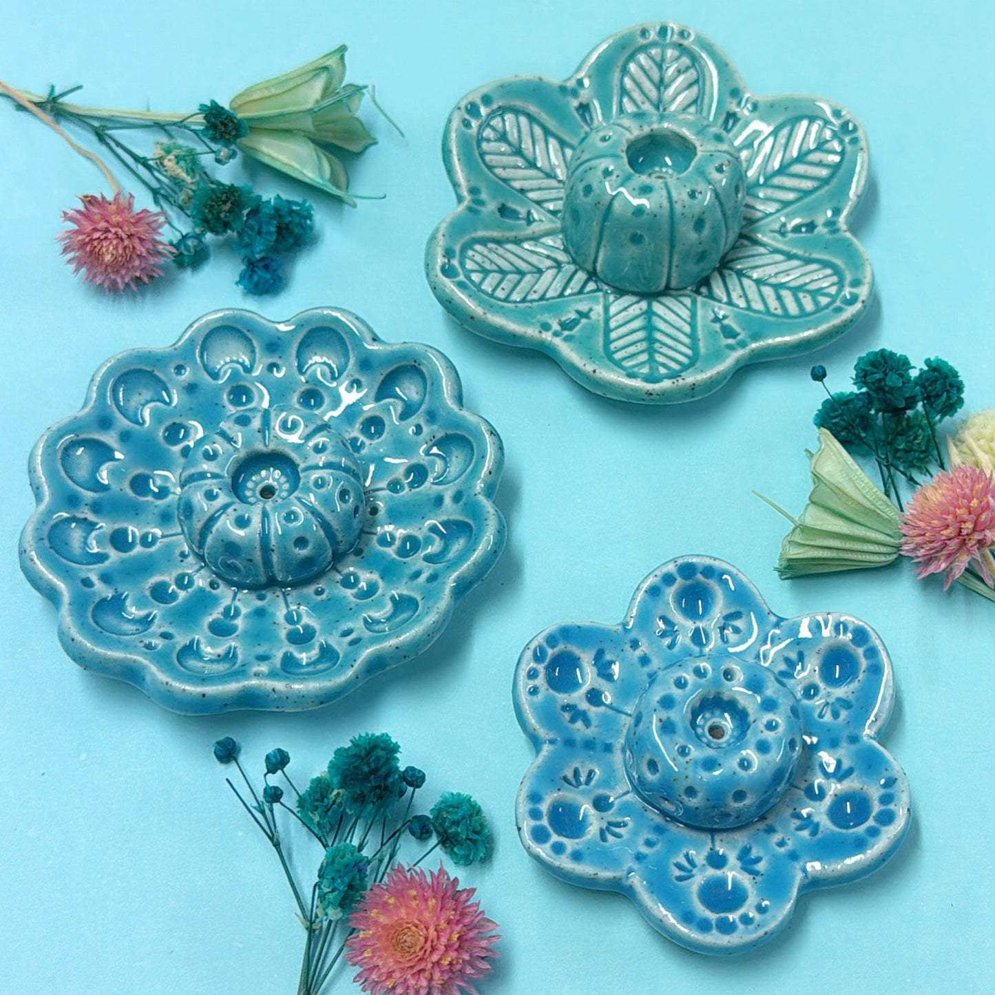 BOTANICA CERAMICA : Choose your design : Handmade Ceramic Incense Holder by Jo Kealley