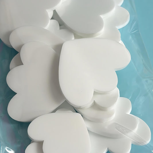 35mm & 45mm PETAL FLOWER : stud AND drop earring size : 3mm white gloss Acrylic components : Destash item