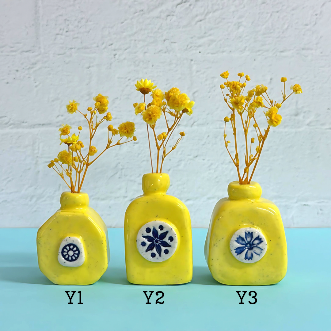 BOTANICA CERAMICA : Hello Little VASES : Choose your colour : Handmade Ceramic VASES by Jo Kealley