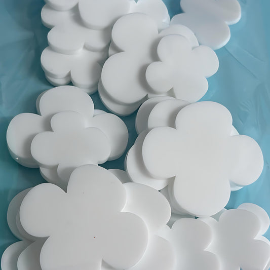 28mm & 44mm MOD FLOWER DAISY for stud & drop earring size : 3mm white gloss Acrylic components : Destash item