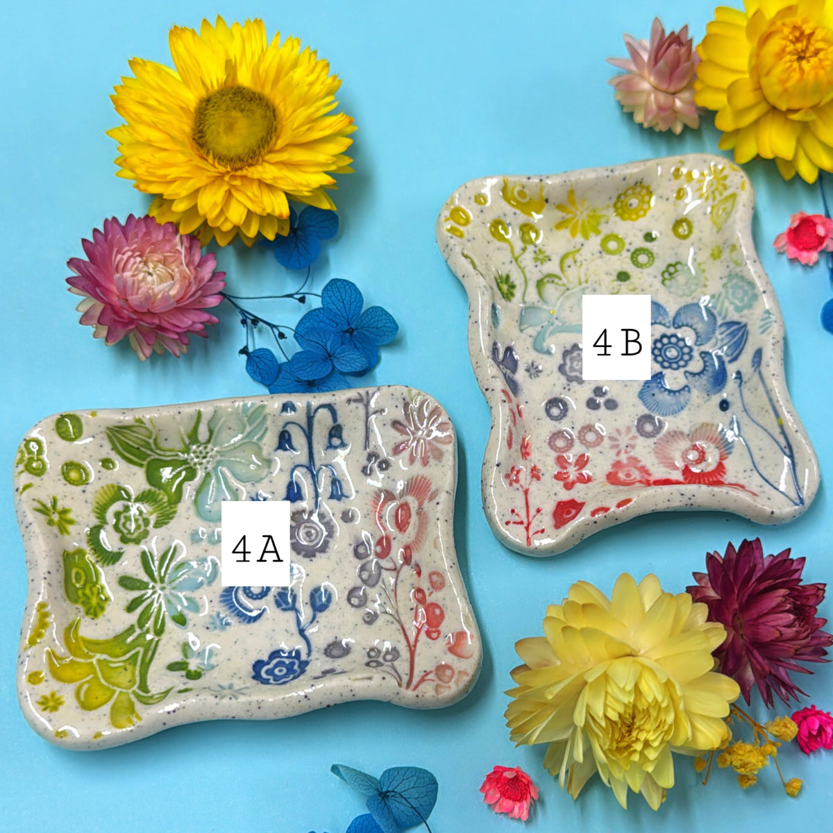 Small rectangular dish : choose your design ~ BOTANICA CERAMICA Treats & Tapas Collection Handmade Ceramic by Jo Kealley