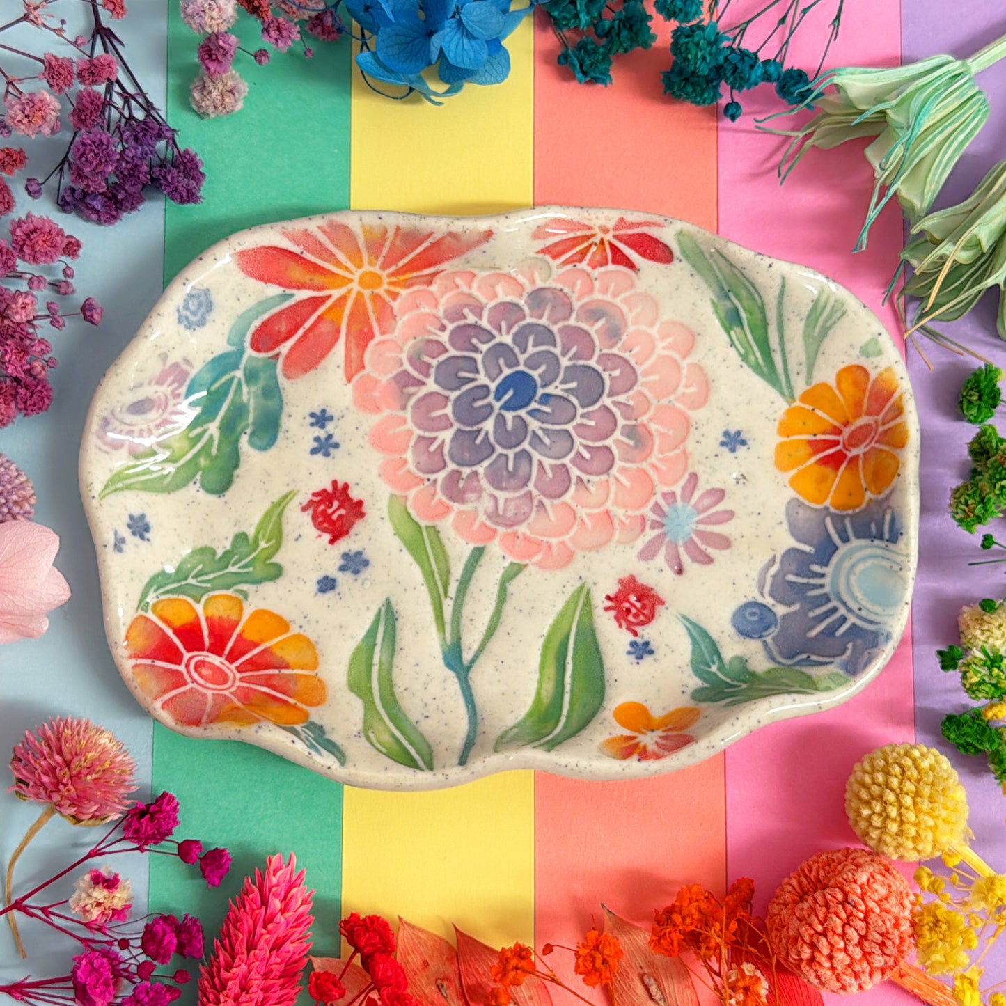 BOTANICA CERAMICA ~ Oval plate : Handmade Ceramic Treats & Tapas Dishes by Jo Kealley