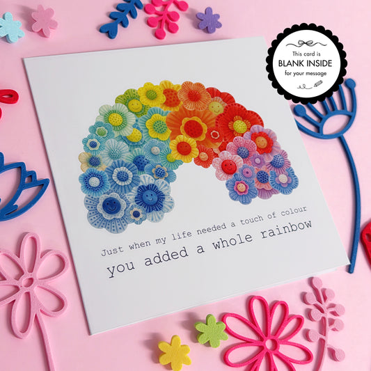 Just when my life needed a touch of colour ~ The Wallflowers GREETING CARD by Jo Kealley