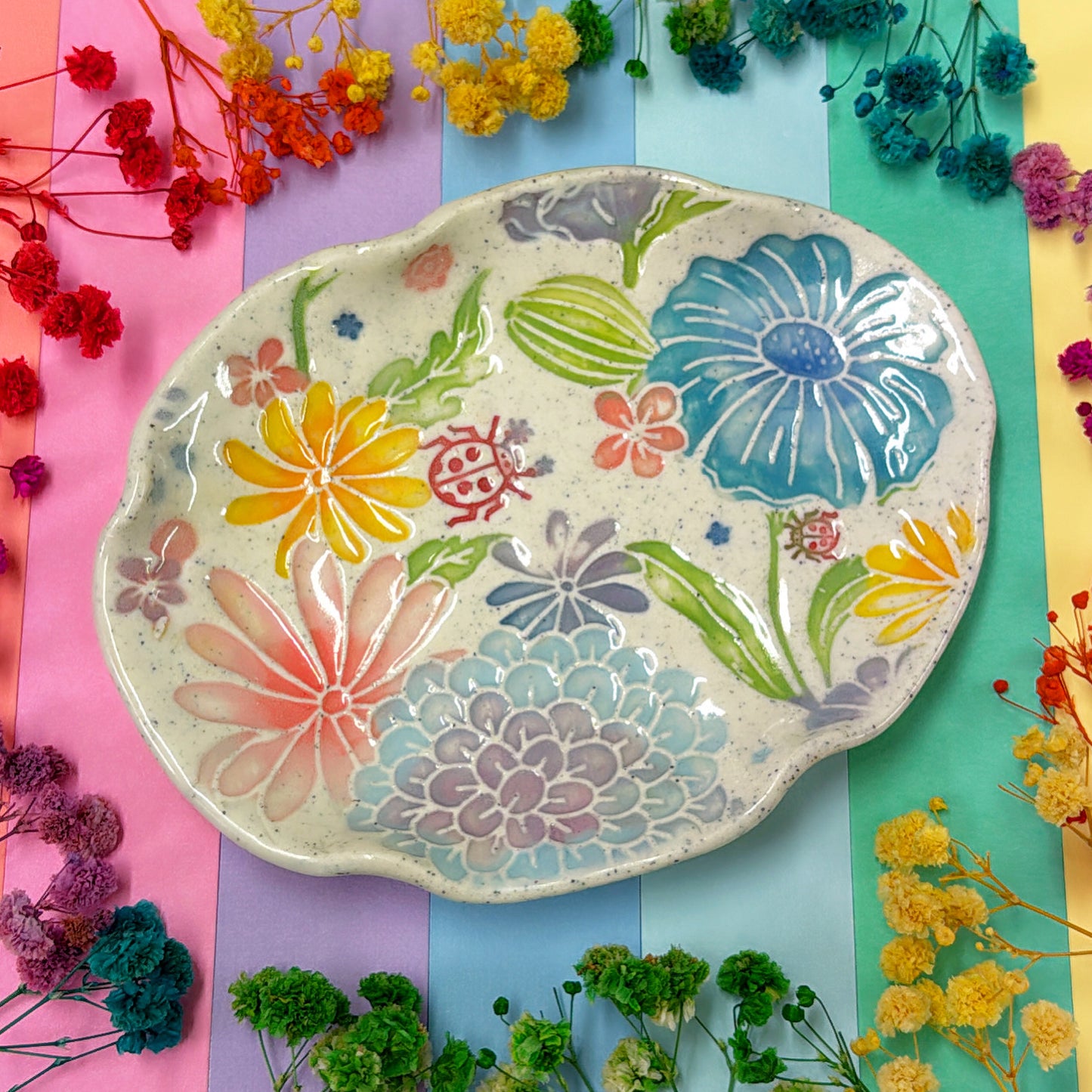 BOTANICA CERAMICA ~ Oval plate : Handmade Ceramic Treats & Tapas Dishes by Jo Kealley