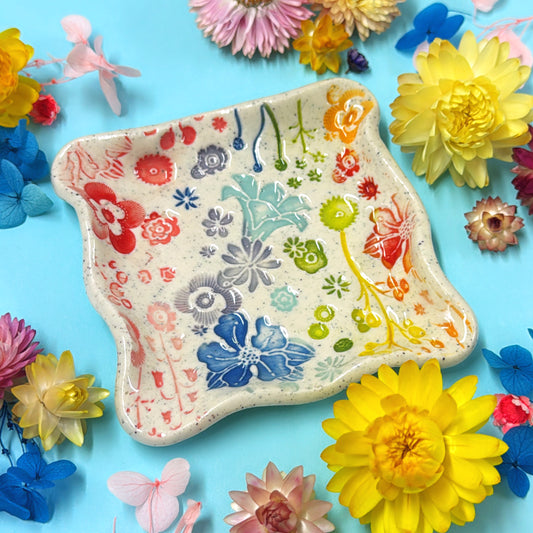 Square dish ~ BOTANICA CERAMICA Treats & Tapas Collection Handmade Ceramic by Jo Kealley