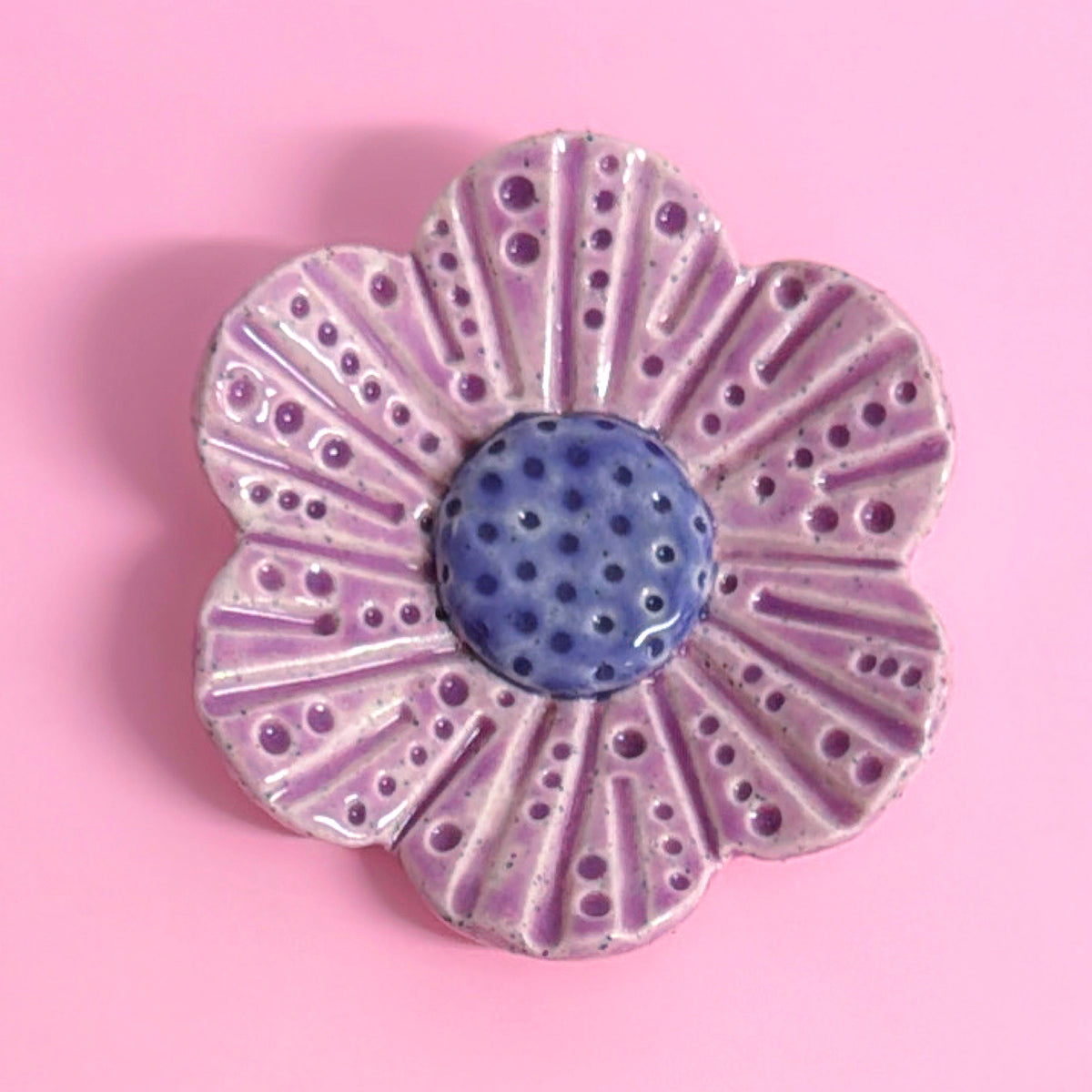 Lavender Lilac & Violet WALLFLOWERS Wall Art : Choose your design : Handmade Ceramic Ornaments by Jo Kealley