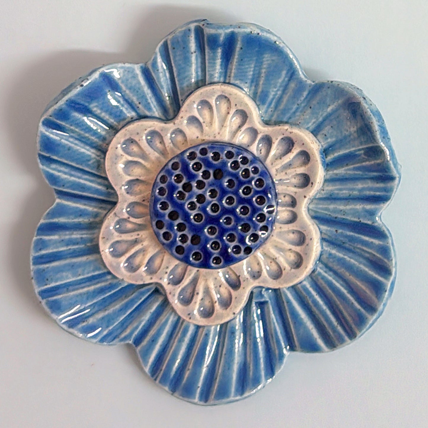 🩵 The Blue 💙 WALLFLOWERS Wall Art : Choose your design : Handmade Ceramic Ornaments by Jo Kealley