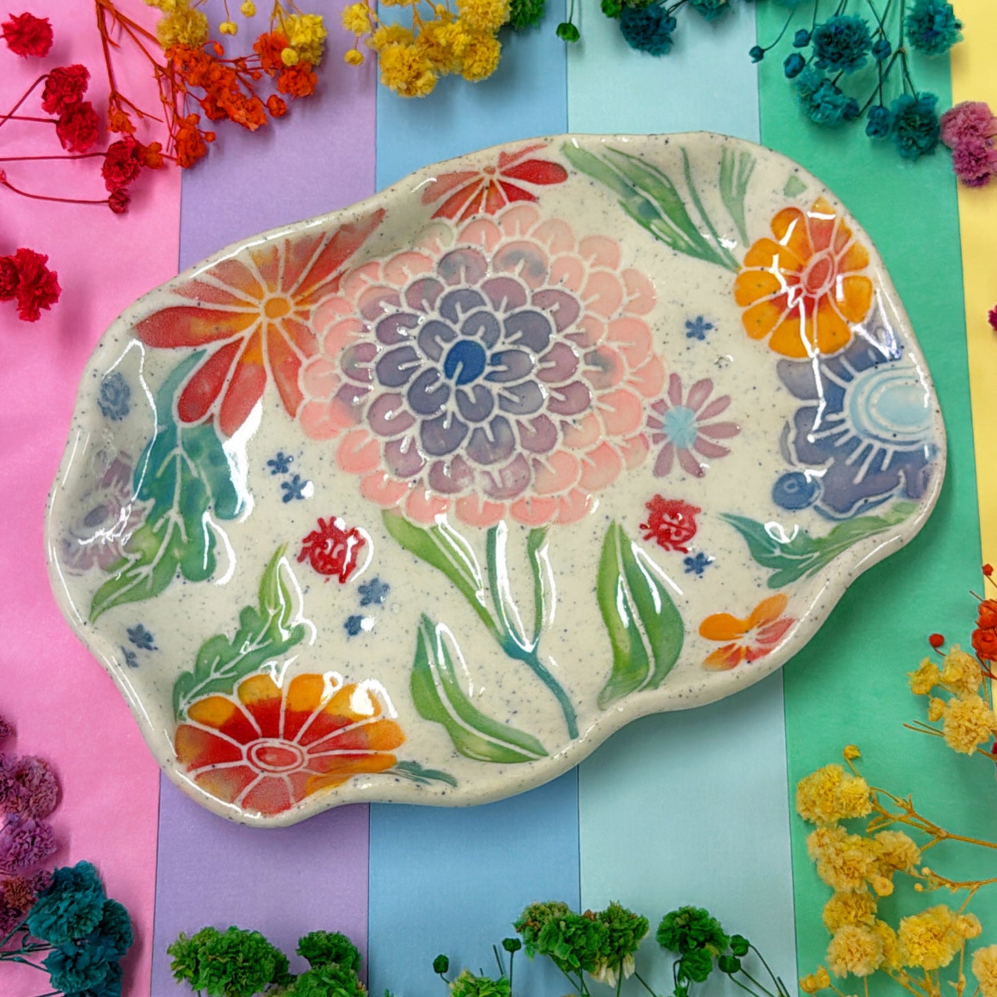 BOTANICA CERAMICA ~ Oval plate : Handmade Ceramic Treats & Tapas Dishes by Jo Kealley