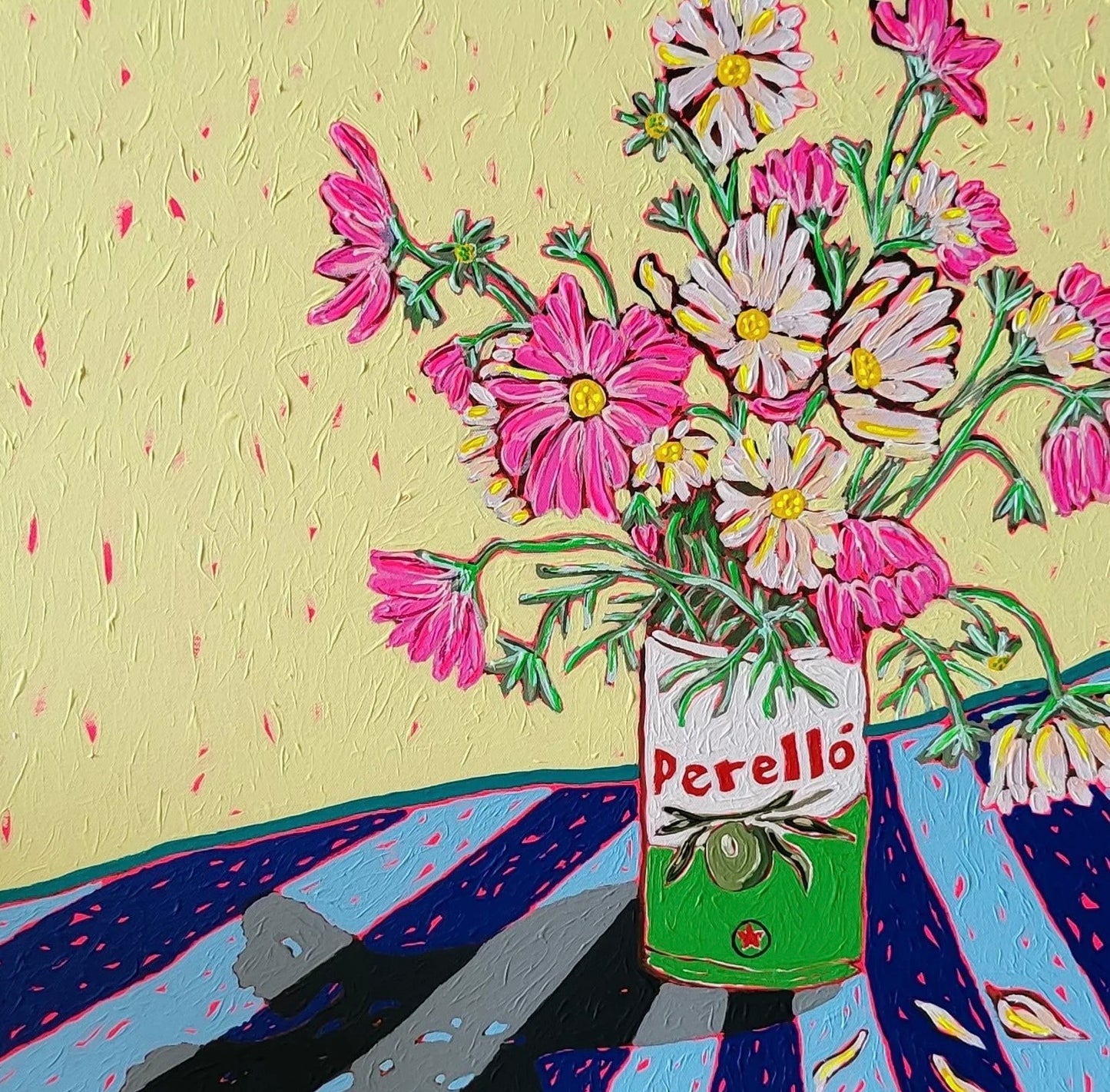 GREETING CARD - 'Perello Still Life in The Springtime' by Di Nowinski Art