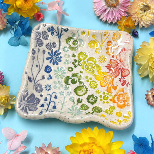 Square dish ~ BOTANICA CERAMICA Treats & Tapas Collection Handmade Ceramic by Jo Kealley