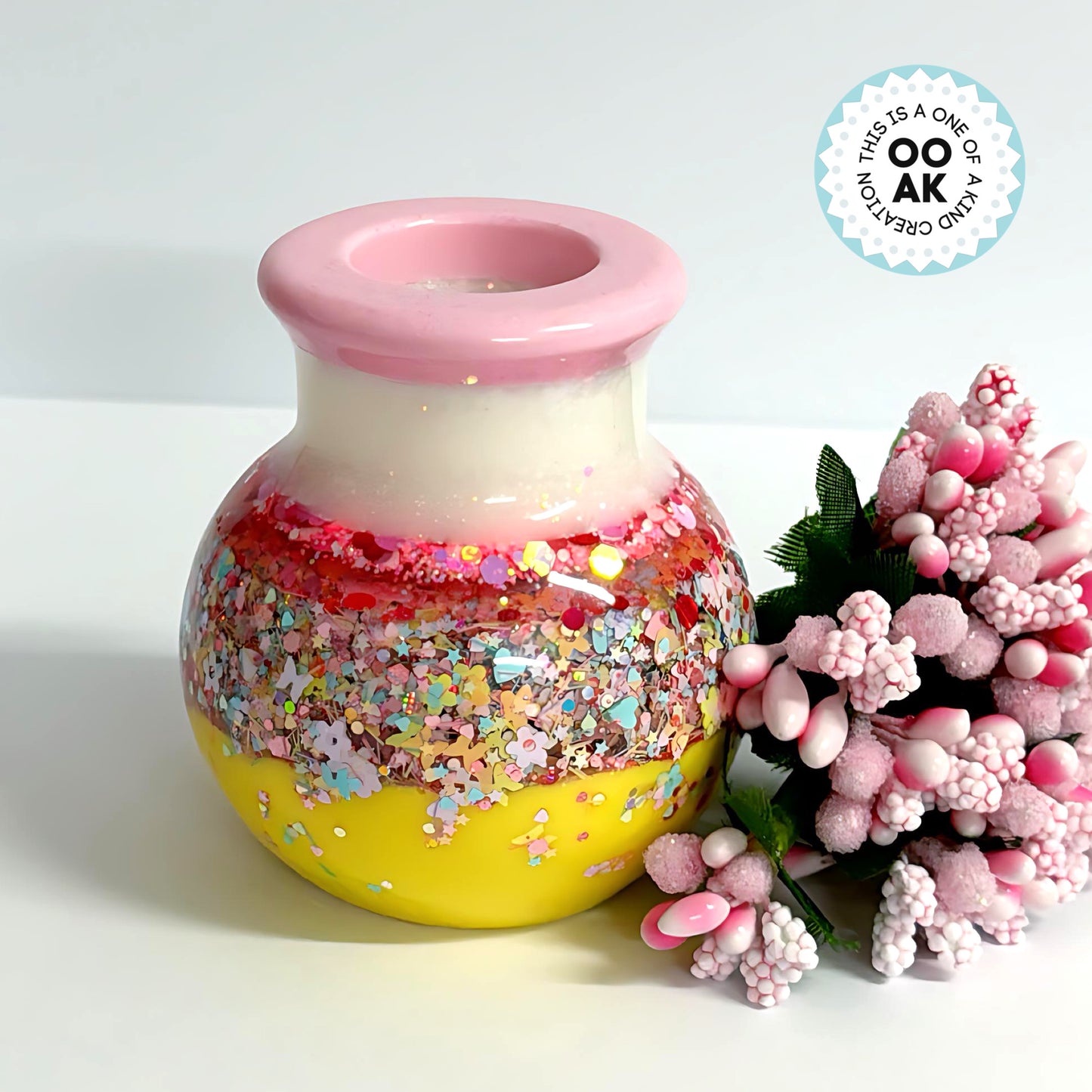 HELLO LITTLE VASE - Cast Resin bud vase