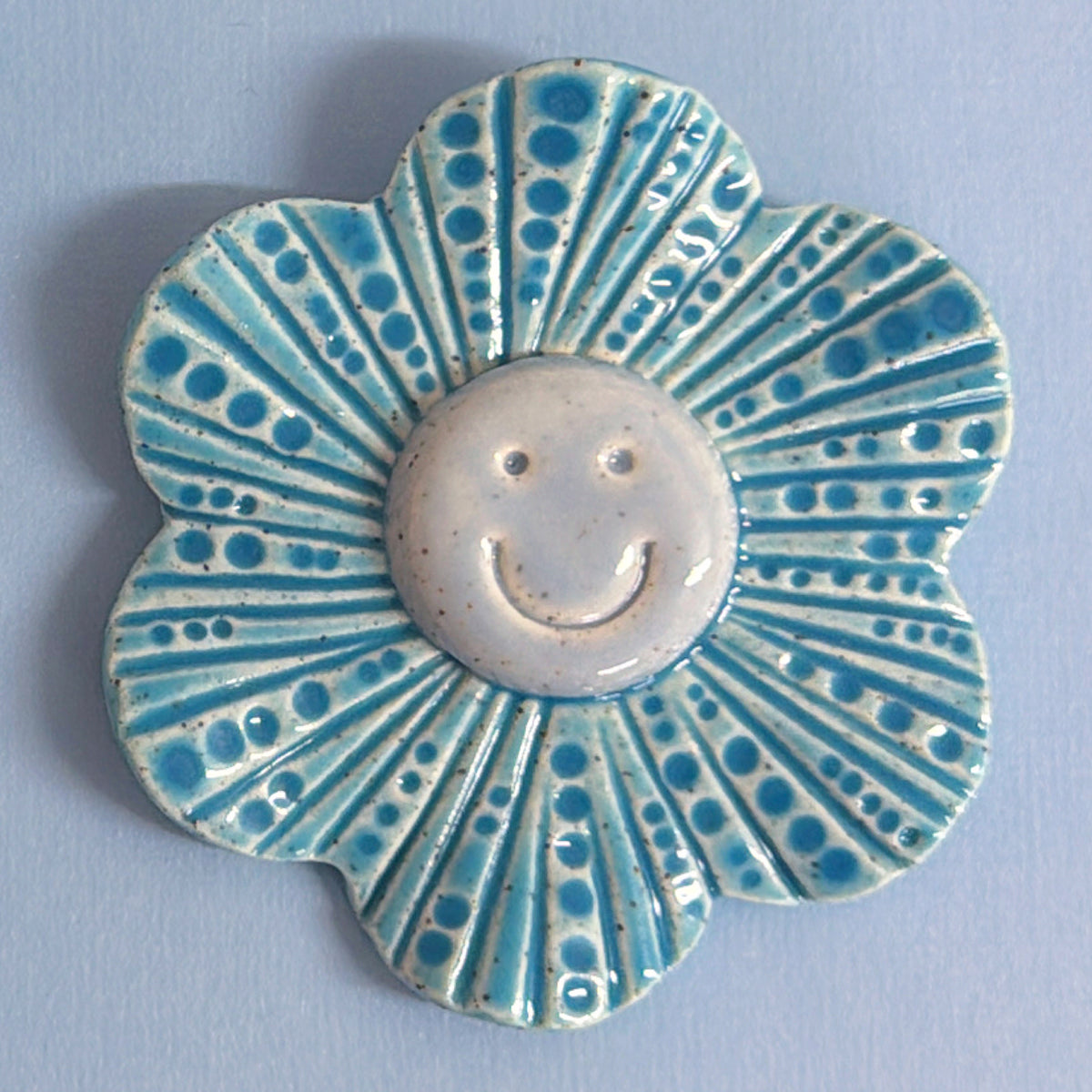 🩵 The Blues 💙 WALLFLOWERS Wall Art : Choose your design : Handmade Ceramic Ornaments by Jo Kealley