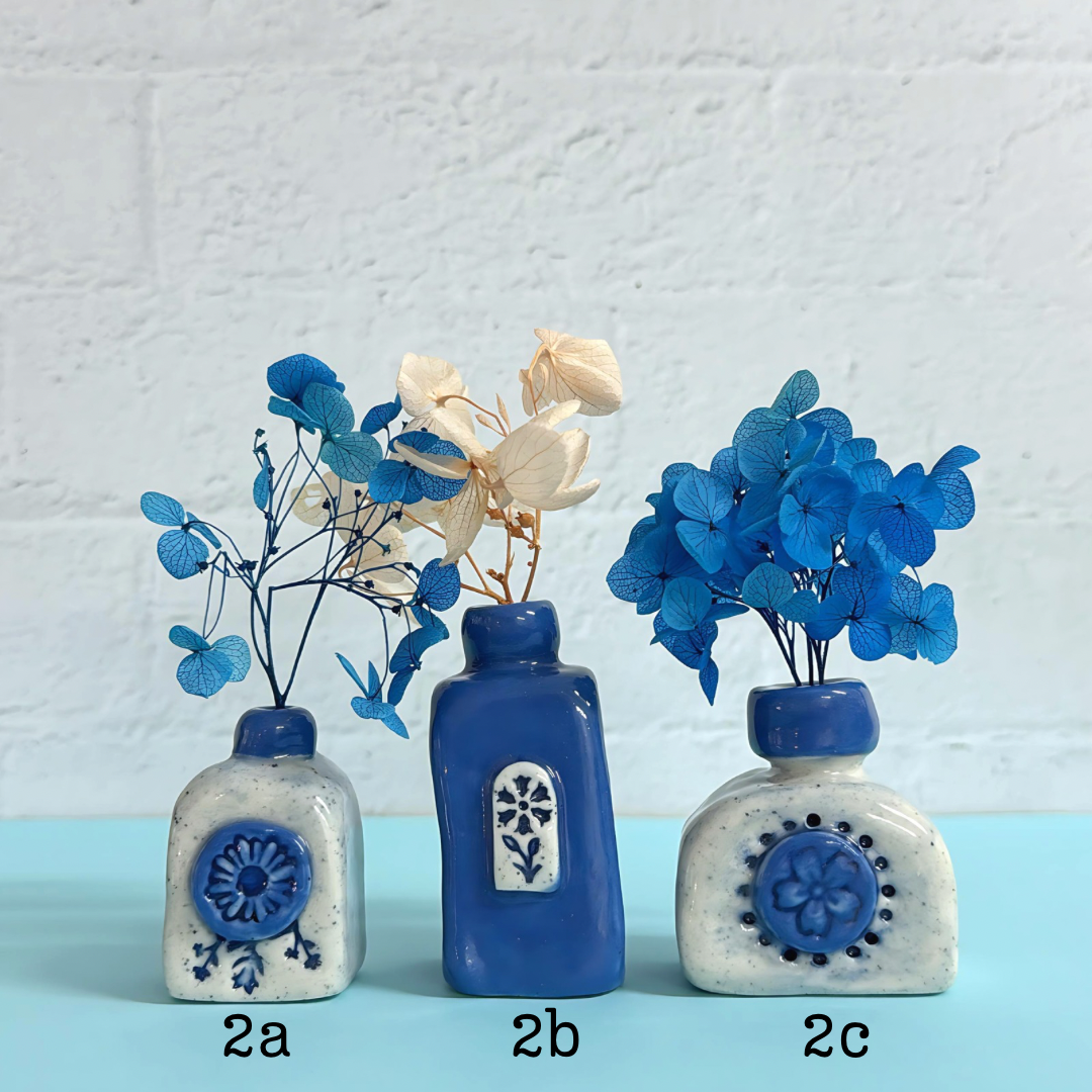 BOTANICA CERAMICA : Hello Little VASES : Choose your style : Handmade Ceramic VASES by Jo Kealley