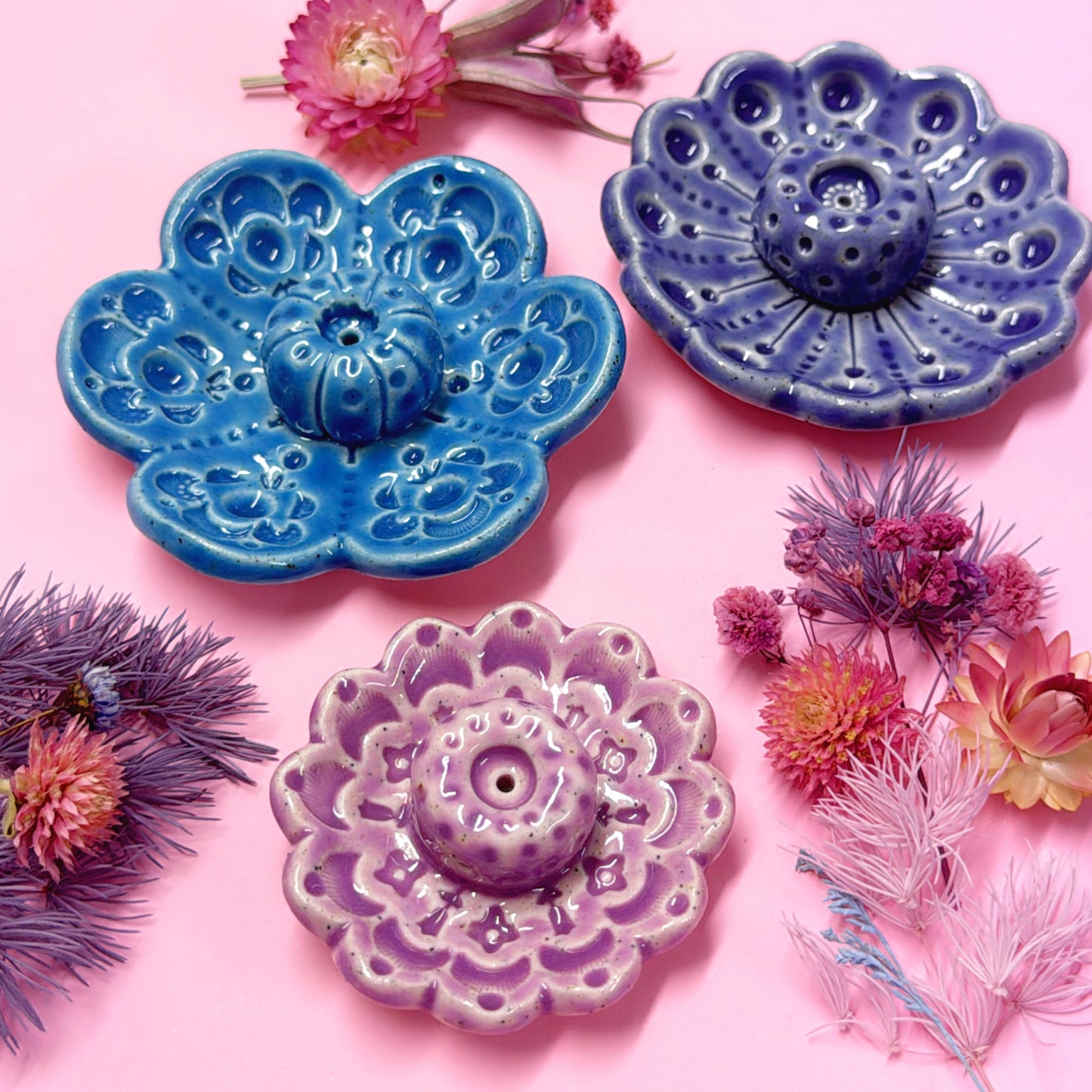 BOTANICA CERAMICA : Choose your design : Handmade Ceramic Incense Holder by Jo Kealley