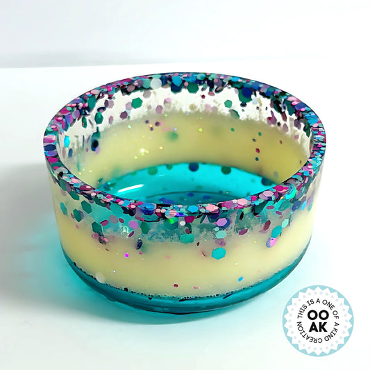 SPARKLES Small cast resin trinket bowl