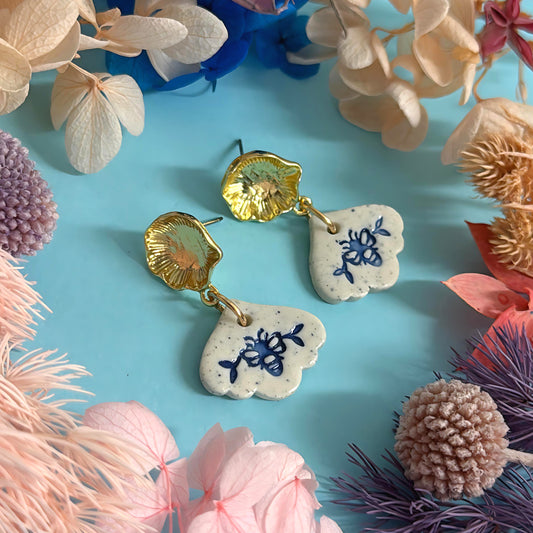 BOTANICA CERAMICA : PETITE : Ceramic Earrings by Jo Kealley
