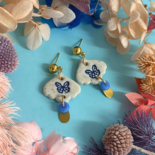 BOTANICA CERAMICA : PETITE : Ceramic Earrings by Jo Kealley