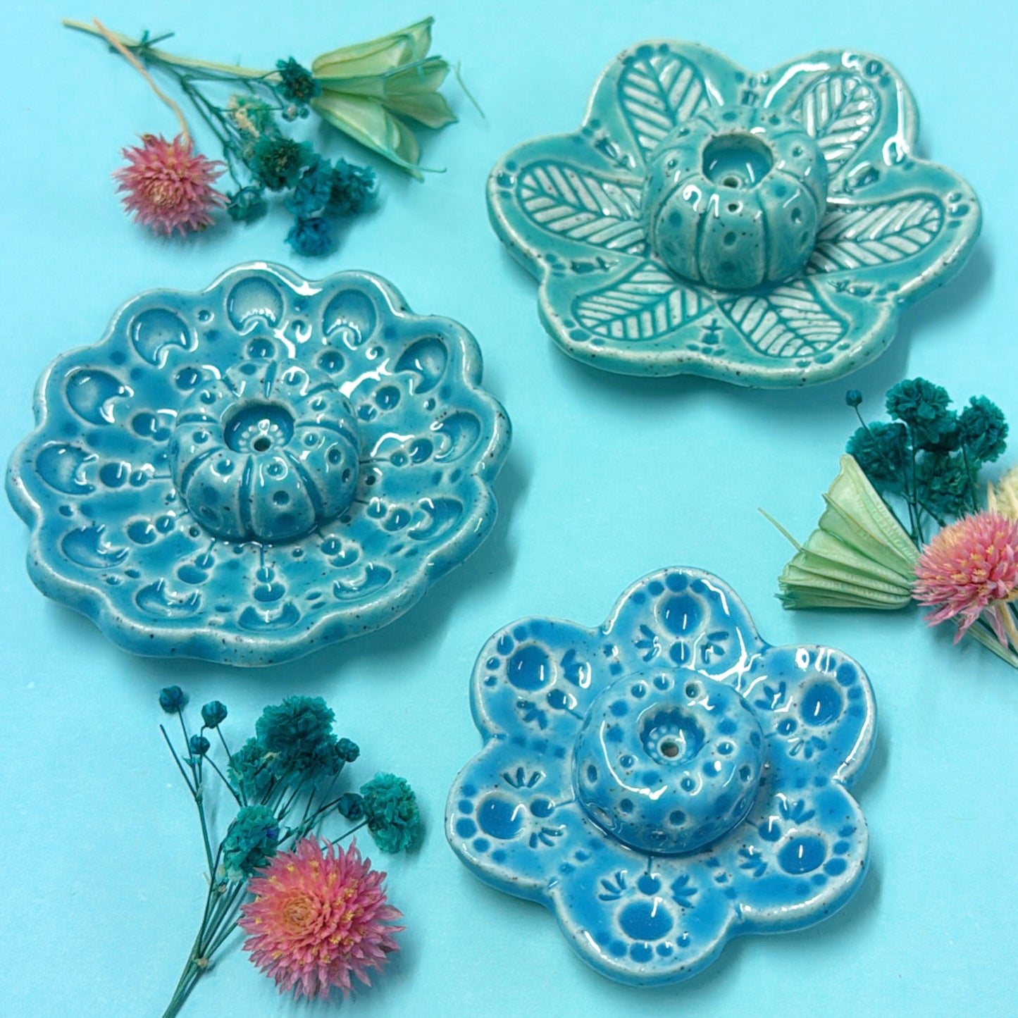 BOTANICA CERAMICA : Choose your design : Handmade Ceramic Incense Holder by Jo Kealley