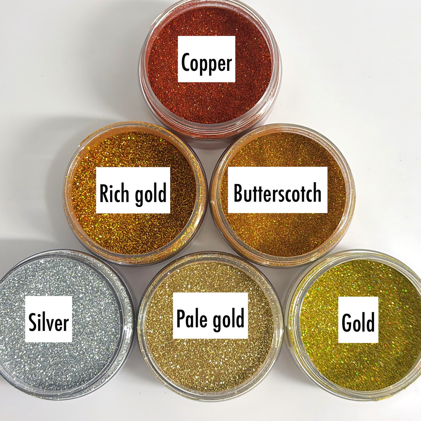 Ultra fine Metallic Holographic Glitter : choose your colour : large black jar : Destash item