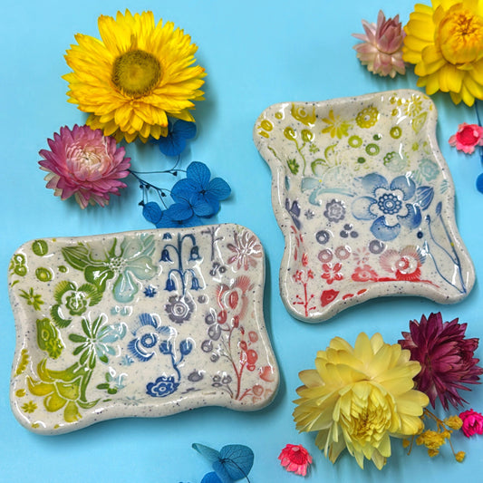 Small rectangular dish : choose your design ~ BOTANICA CERAMICA Treats & Tapas Collection Handmade Ceramic by Jo Kealley