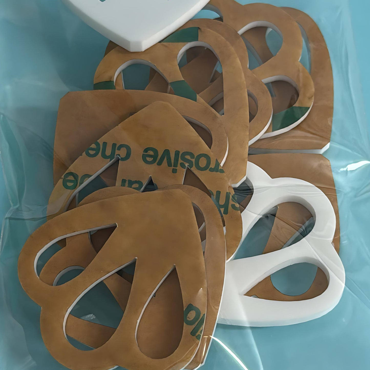 45mm SCALLOPED FAN PETALS for drop earring size: 3mm white gloss Acrylic components : Destash item