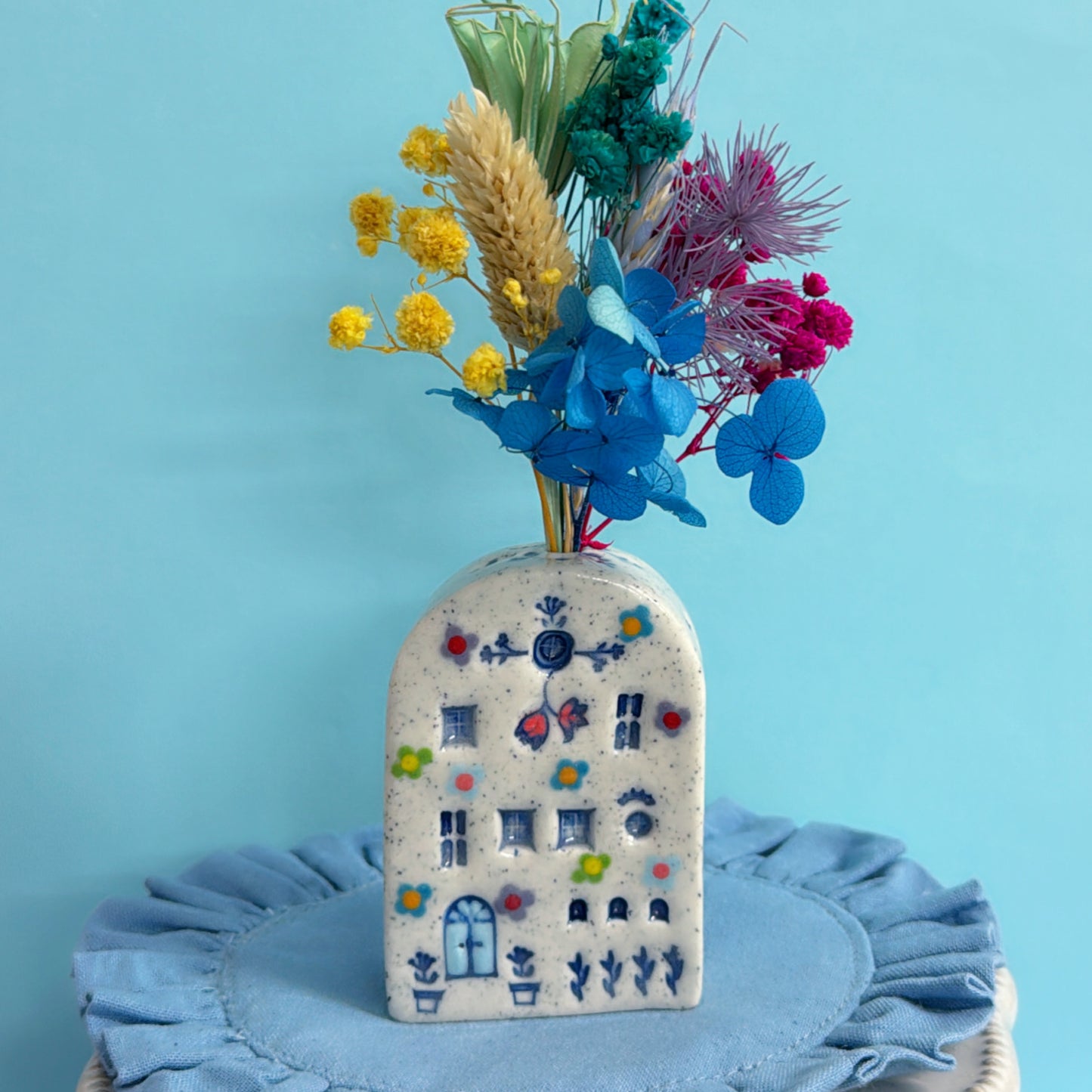 Hello Little FAERIE HOME Vase ~ Handmade Ceramic Home Vase by Jo Kealley