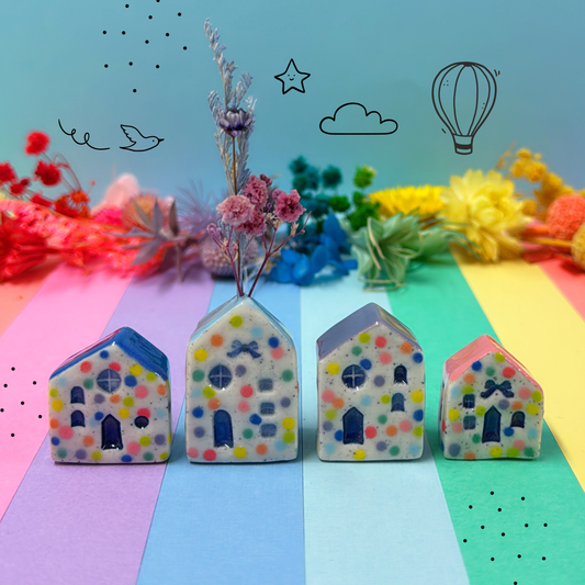 Hello Little HOMES : Small : Choose your design : Handmade Ceramic Vases & Sculptures by Jo Kealley