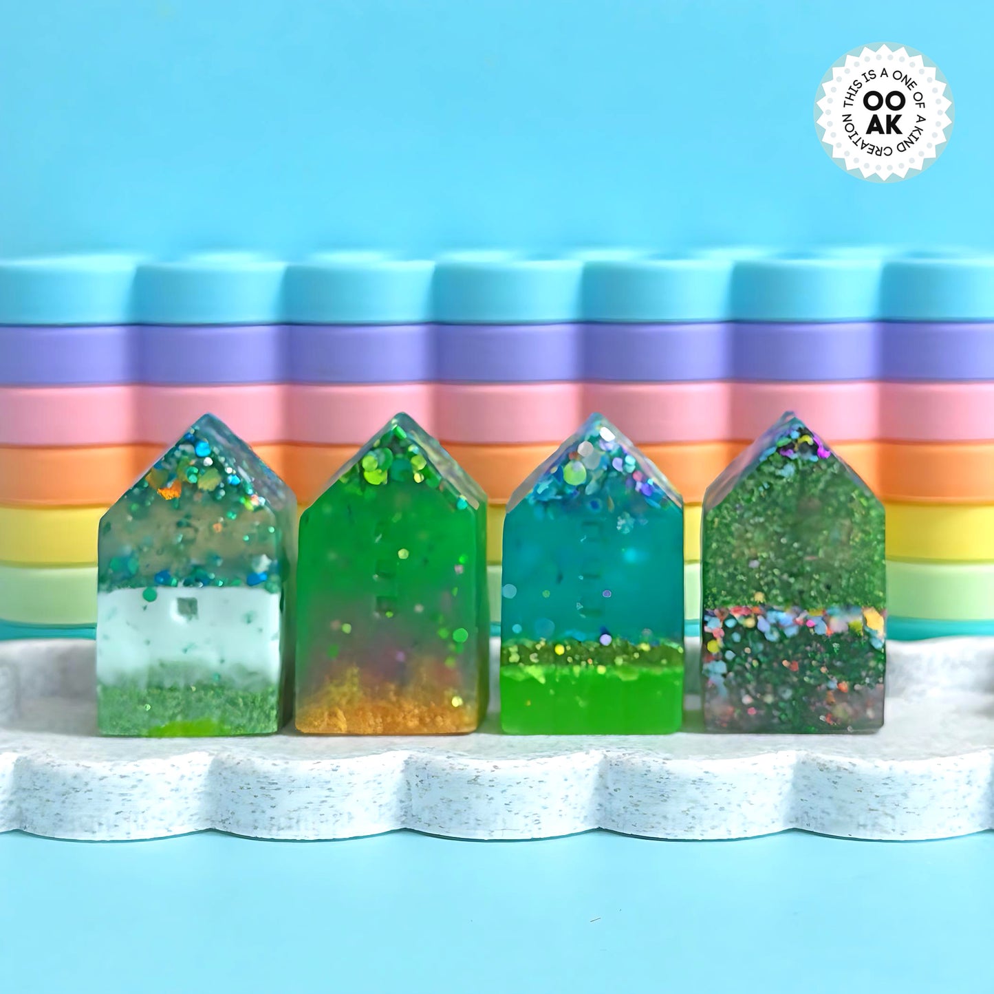 Hello Little HOME : Cast Resin Mini HOME Sculptures