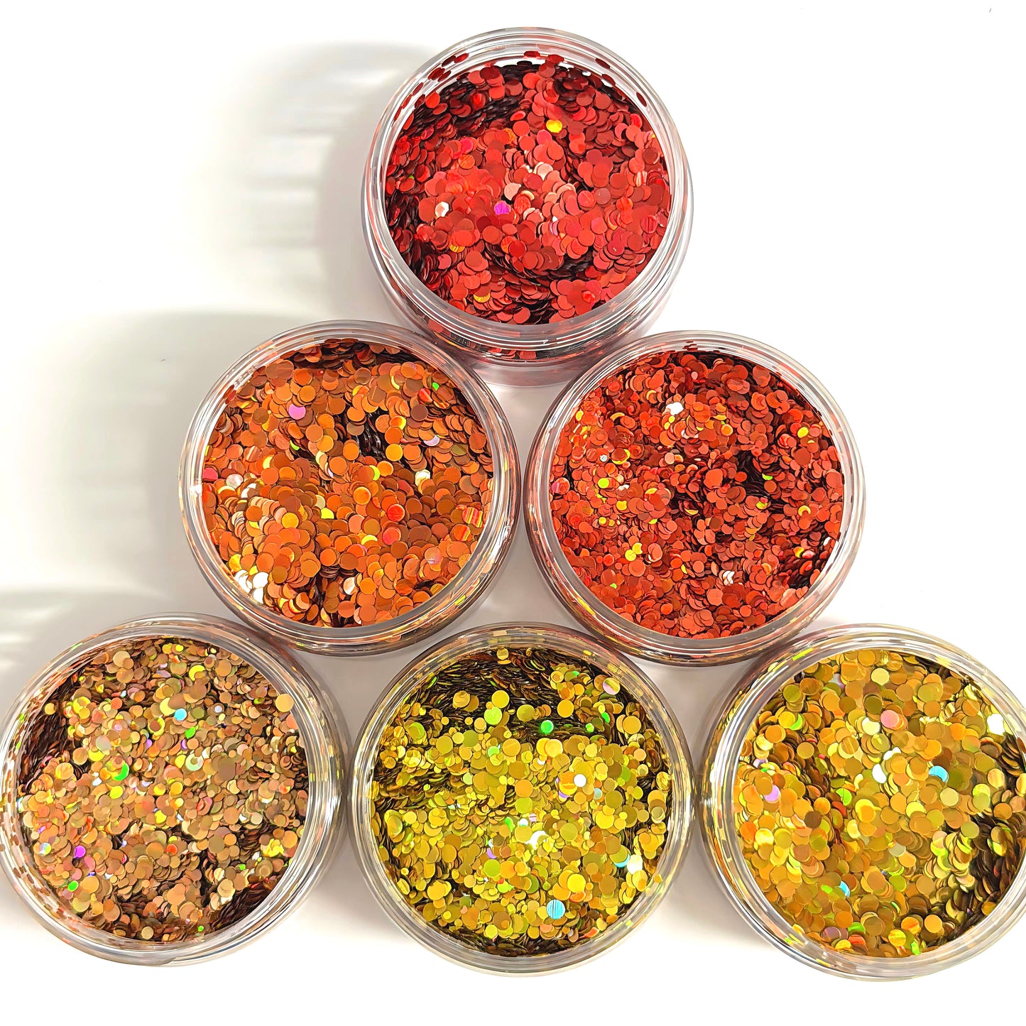 2mm & 3mm HOLOGRAPHIC DISCO DOTS : choose you colour : large black jar : Destash item