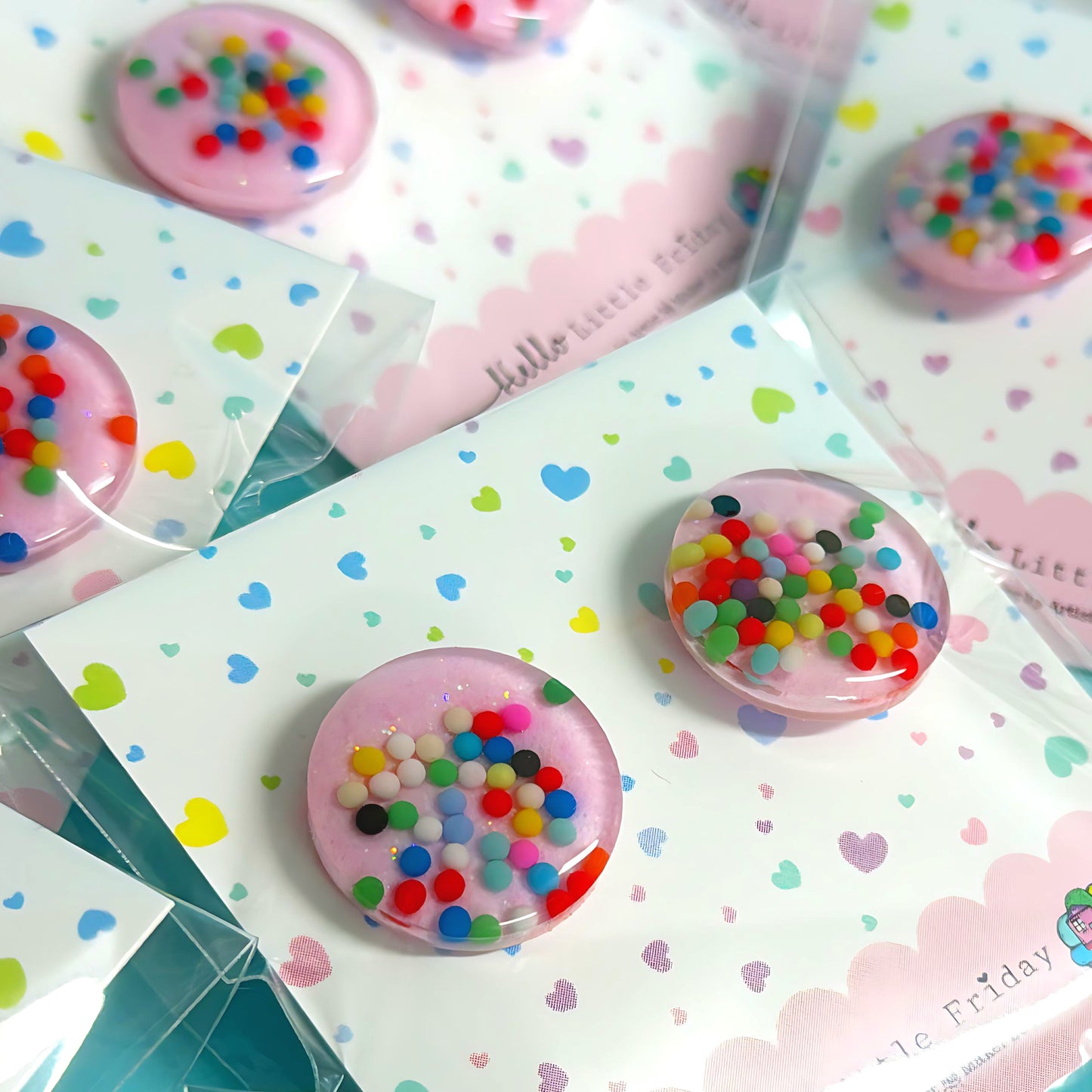 FAIRYBREAD STUDS : Choose your colour : Handmade Resin Earrings