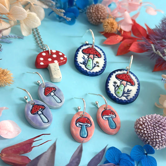 LE JARDIN : Choose your design : One of a kind Porcelain Earrings by Jo Kealley
