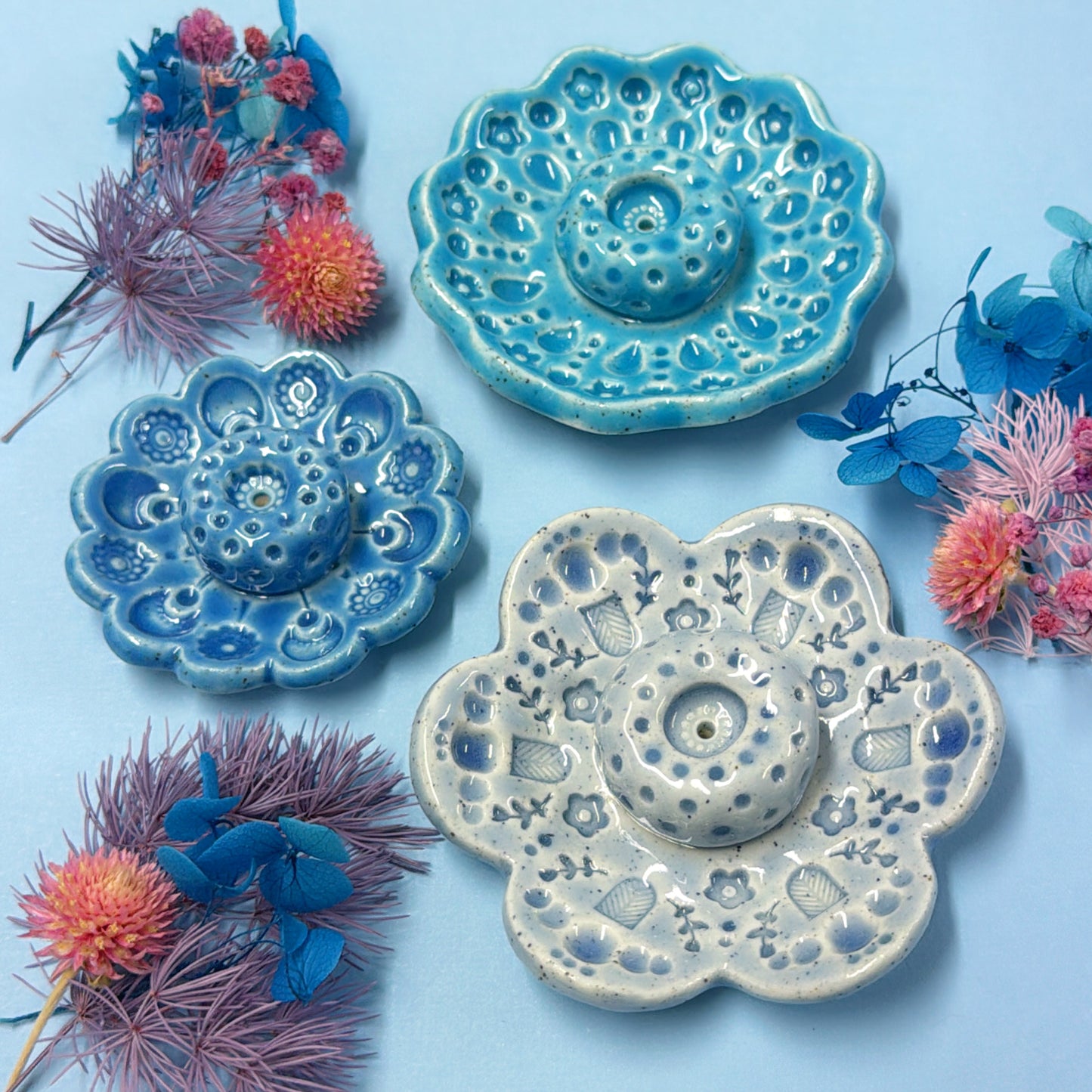 BOTANICA CERAMICA : Choose your design : Handmade Ceramic Incense Holder by Jo Kealley