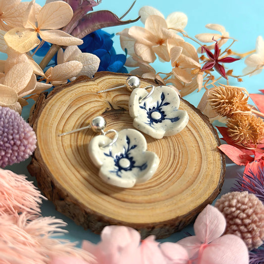 BOTANICA CERAMICA : PETITE : Ceramic Earrings by Jo Kealley