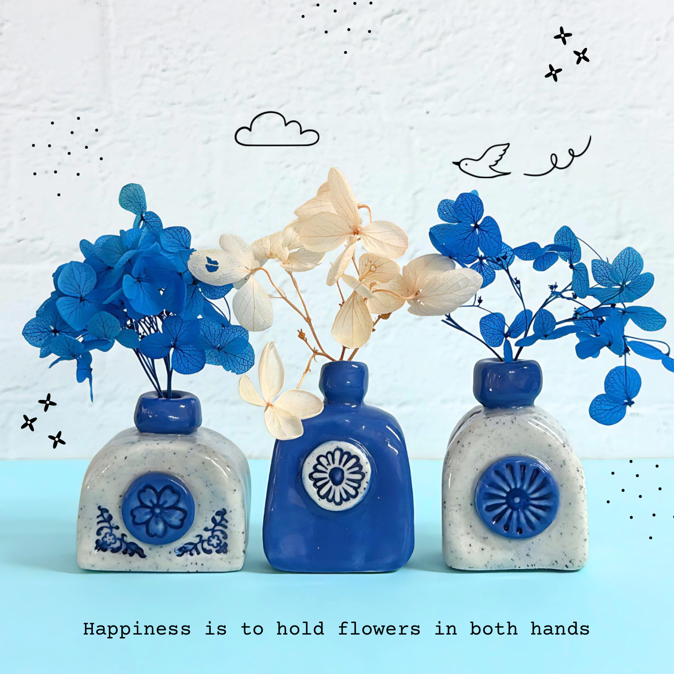 BOTANICA CERAMICA : Hello Little VASES : Choose your style : Handmade Ceramic VASES by Jo Kealley