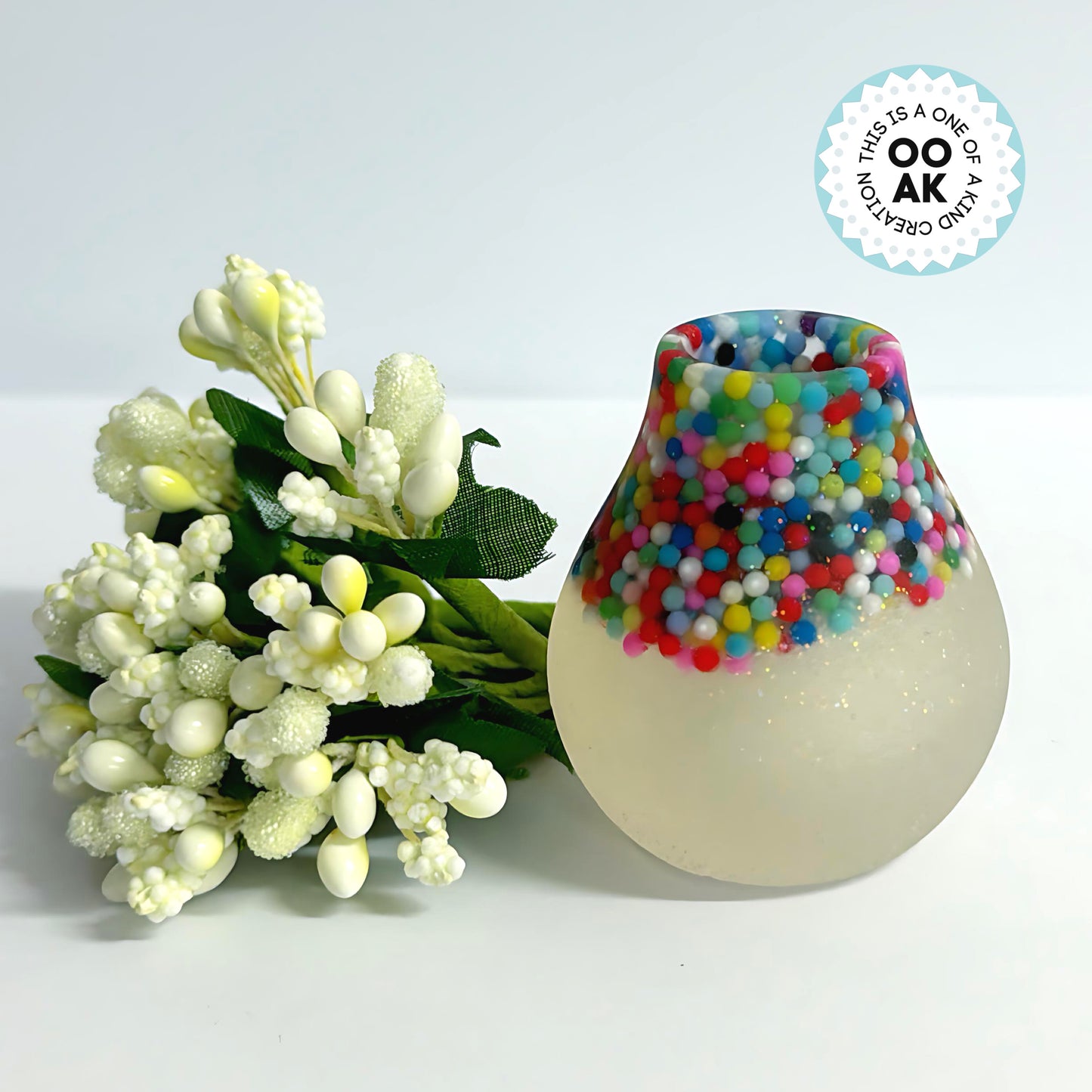 HELLO LITTLE VASE - Cast Resin bud vase