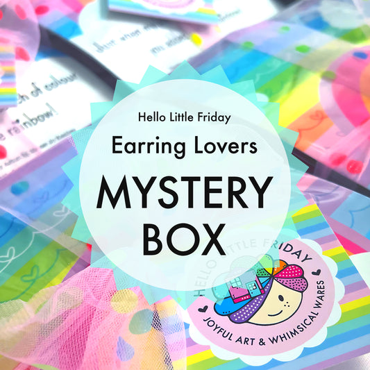 EARRING LOVERS MYSTERY BOX : 5 pairs of Handmade Earrings : assorted styles