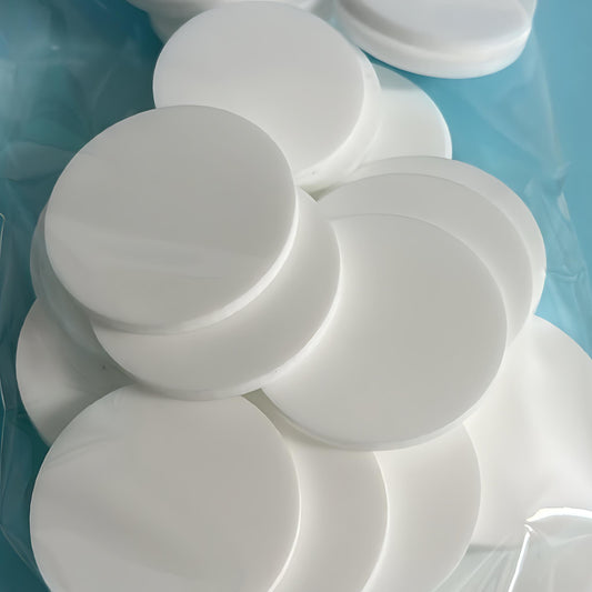 Large bag 35mm 40mm CIRCLES for drop size earrings : 3mm white gloss Acrylic components : Destash item