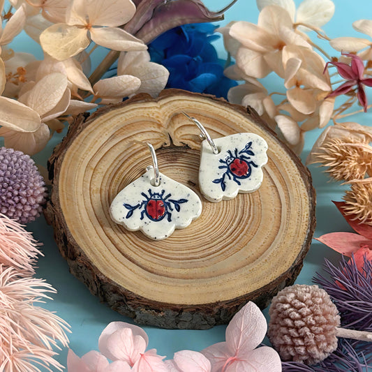 BOTANICA CERAMICA : PETITE : Ceramic Earrings by Jo Kealley