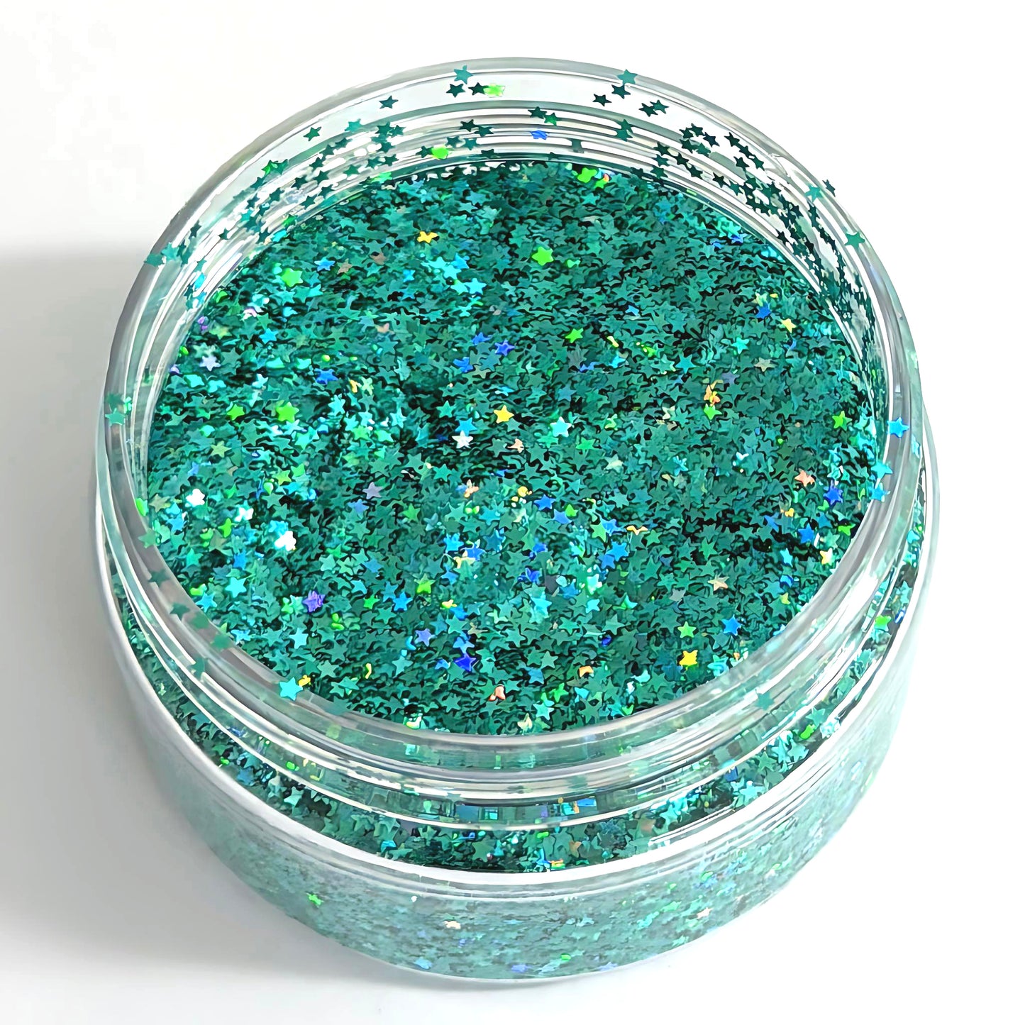 TINY STARS : Colour-shift Holographic Glitter : choose your colour : medium white jar : Destash item