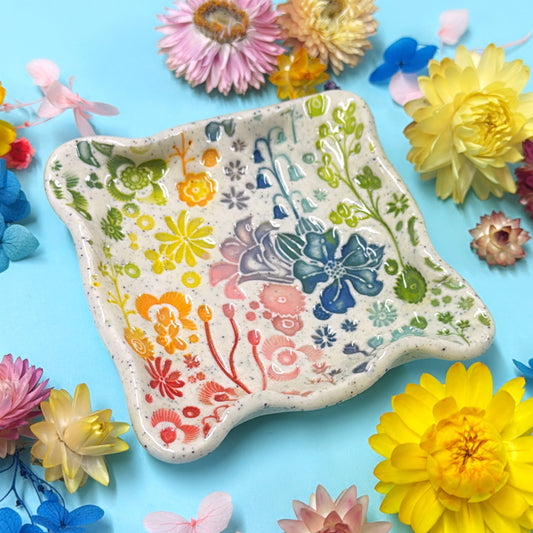 Square dish ~ BOTANICA CERAMICA Treats & Tapas Collection Handmade Ceramic by Jo Kealley