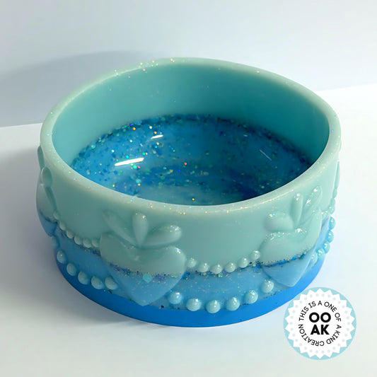 BLUES Medium Cast Resin Trinket bowl