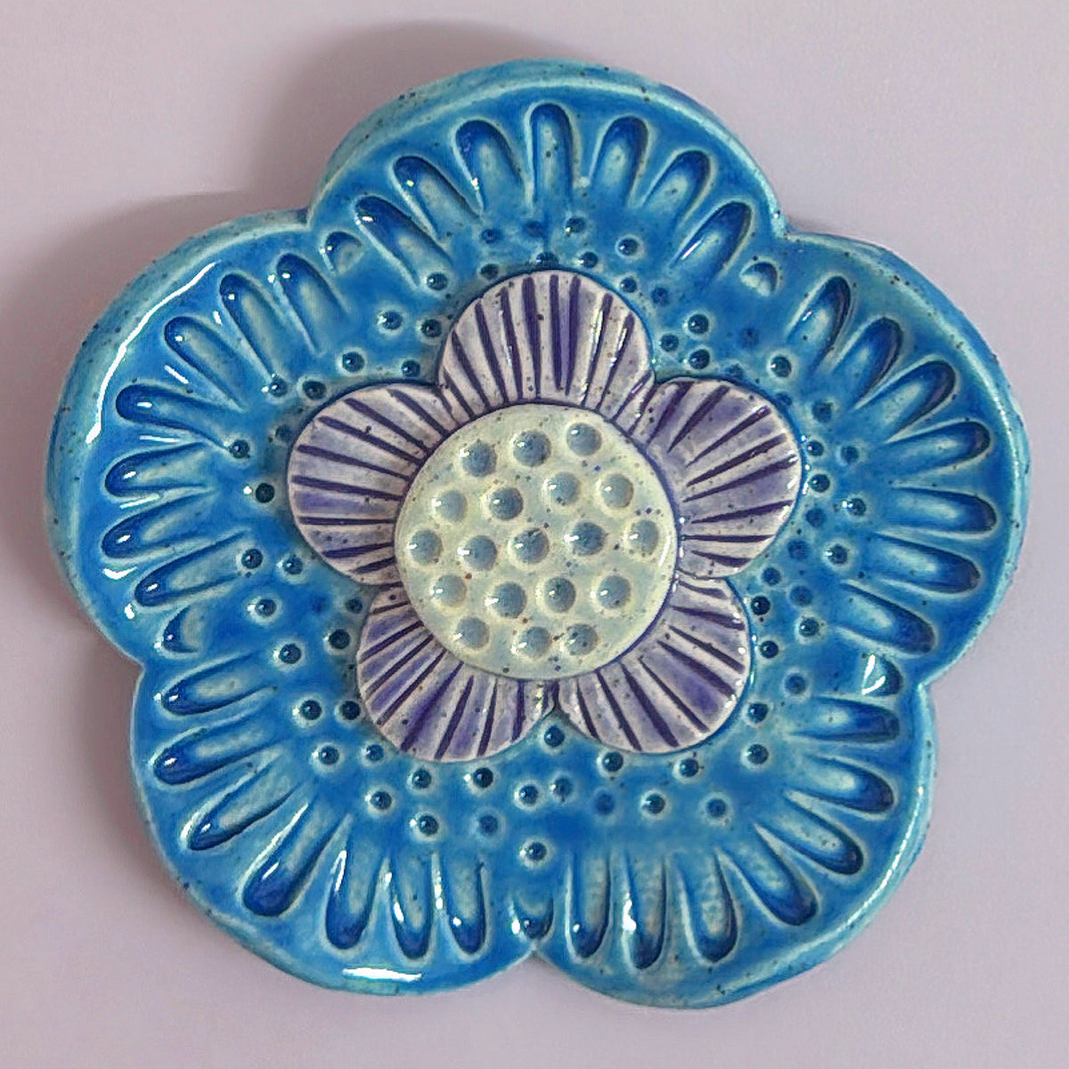 Pink 🩷 Purple 💜 & Blue 💙 WALLFLOWERS Wall Art : Choose your design : Handmade Ceramic Ornaments by Jo Kealley