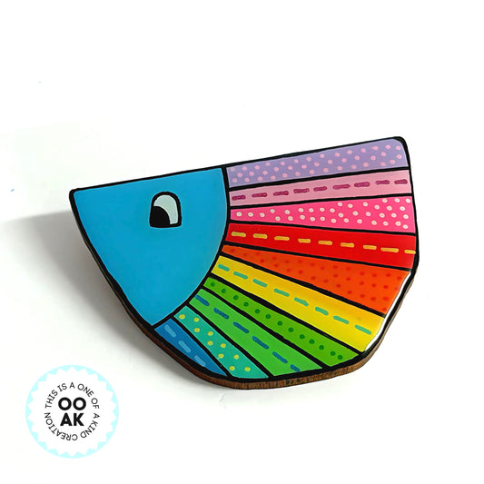 HLF ARCHIVE COLLECTION - HANDPAINTED RESIN BROOCH