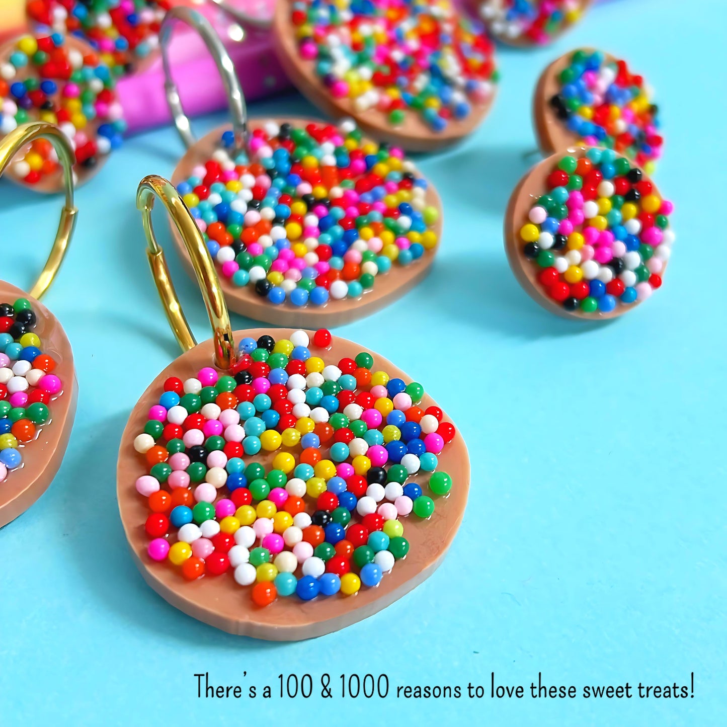 HELLO LITTLE 100 & 1000s coated chocolate treats : Choose your style : Handmade Resin