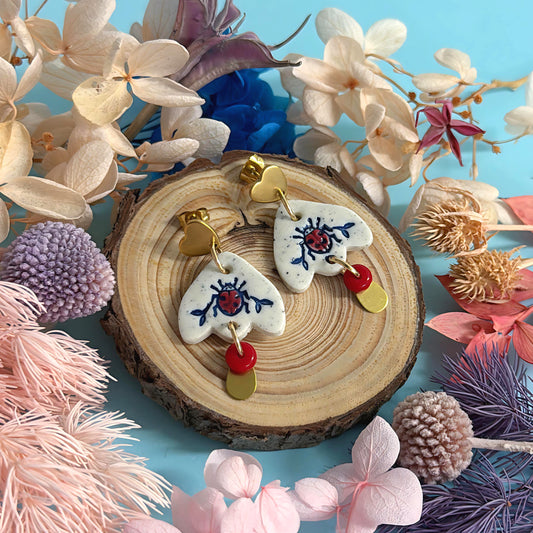 BOTANICA CERAMICA : PETITE : Ceramic Earrings by Jo Kealley