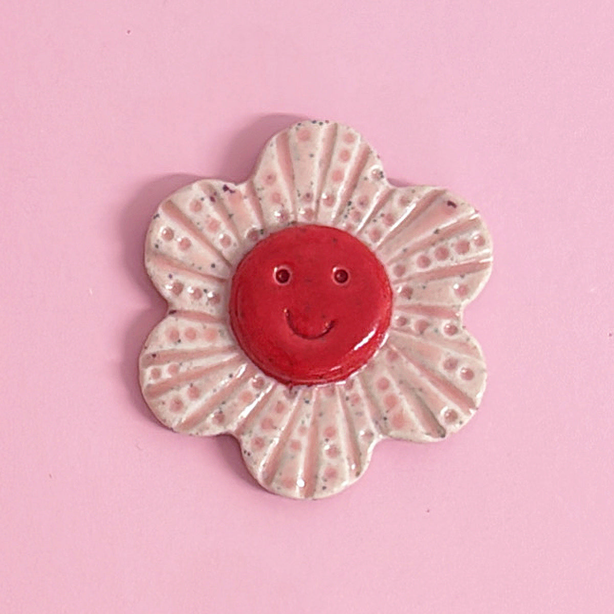 ❤️ Red & Blush Pink 🩷 WALLFLOWERS Wall Art : Choose your design : Handmade Ceramic Ornaments by Jo Kealley